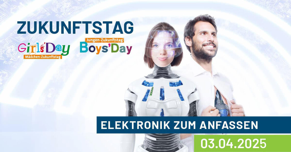 Werbebanner für den Zukunftstag am 3.4.2025